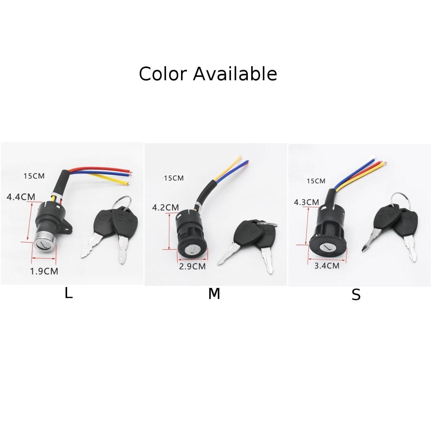 E-Bike Ignition Key E-Bike Lock Easy To Use New 3 Wire Easy To Install