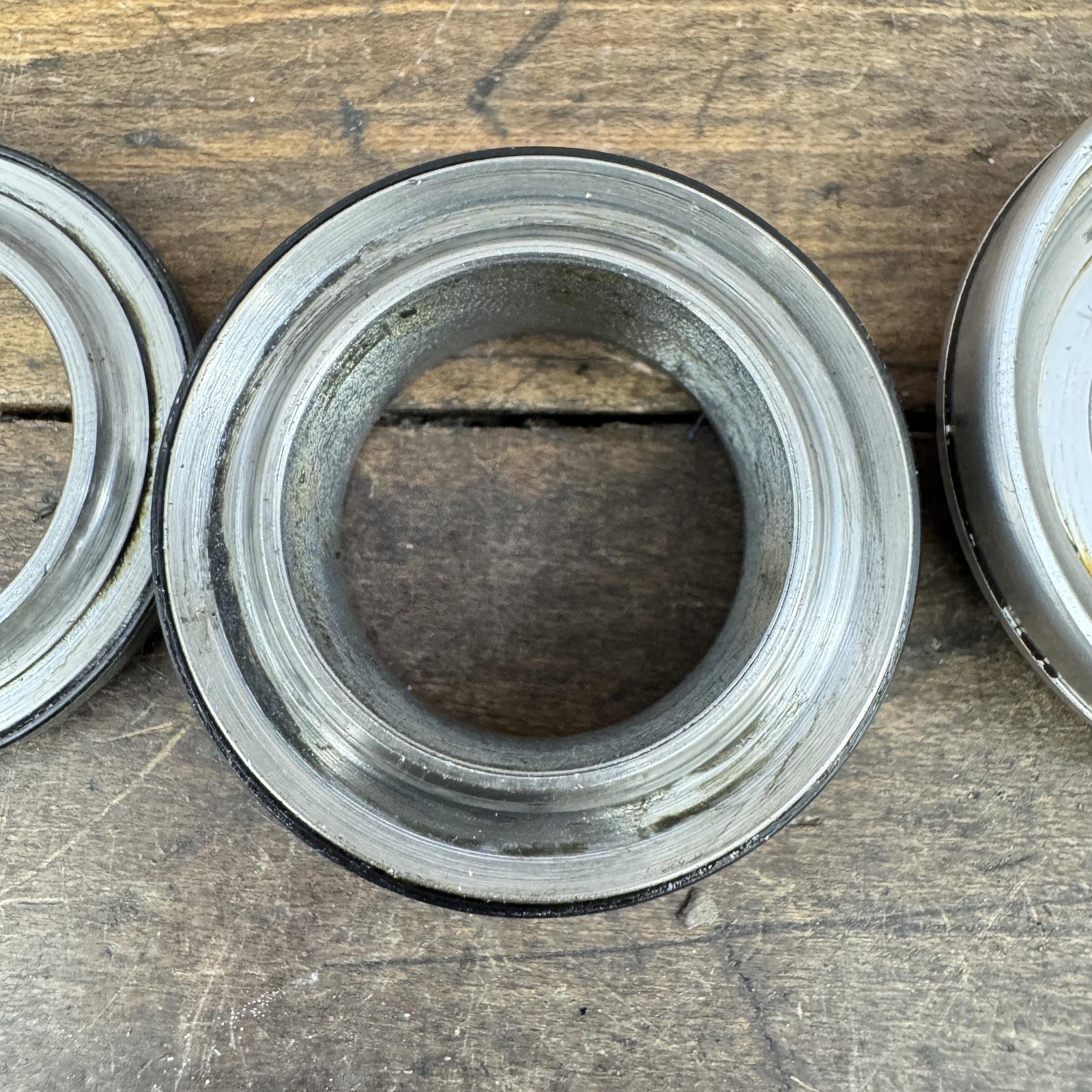 Vintage Shimano 600 Headset HP-6207 1in Threaded Silver 1980s Road Bike Japan