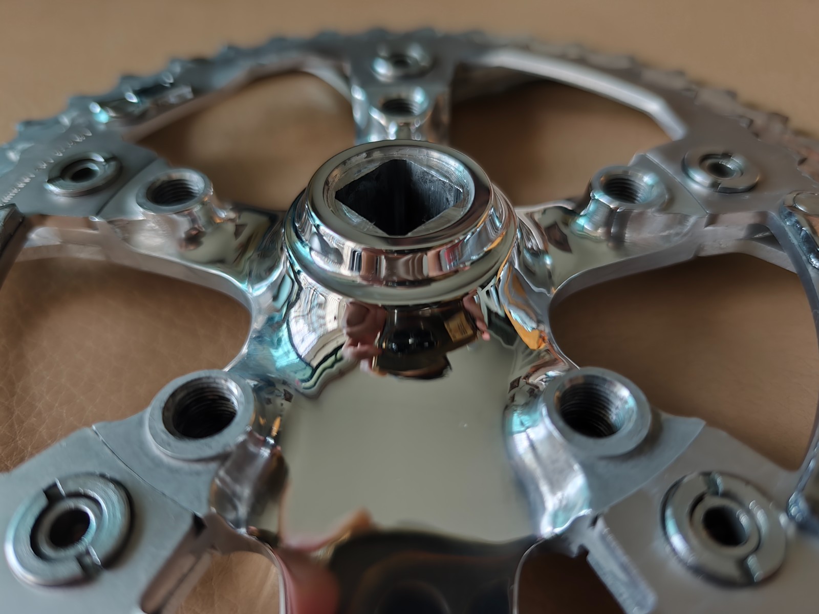 Used Shimano XTR M900 Crankset 175mm Polished Logo Engraved