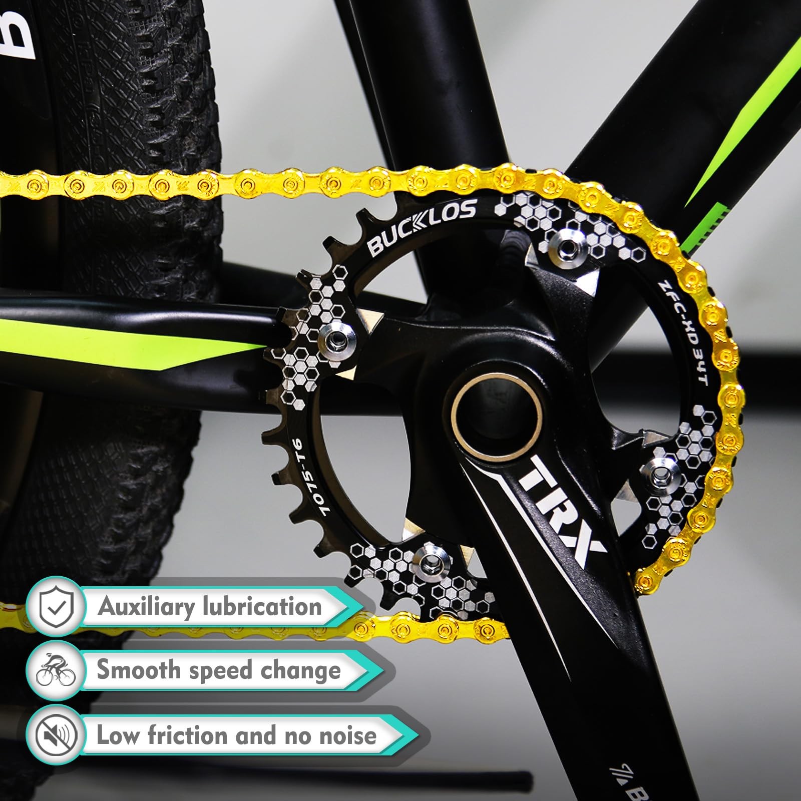 BUCKLOS 6/7/8/9/10/11/12 Speed Bike Chain,Bicycle Chain for Road Bike/E-Bike/Mou