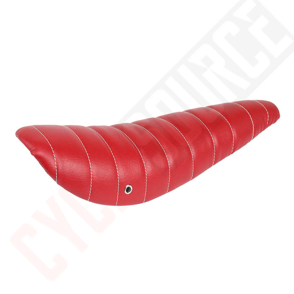 OG Classic 20″ Vintage Stitched Faux Leather Banana Saddle Red