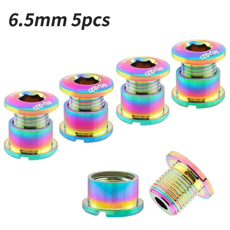 4/5pcs Bike Chainring Bolts MTB Road Crank Single Double Chain Screws