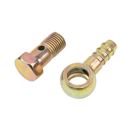 2 Sets M14 Banjo Hose Barb Bolt Fittings Banjo Bolt Screw Crush Washer Kit