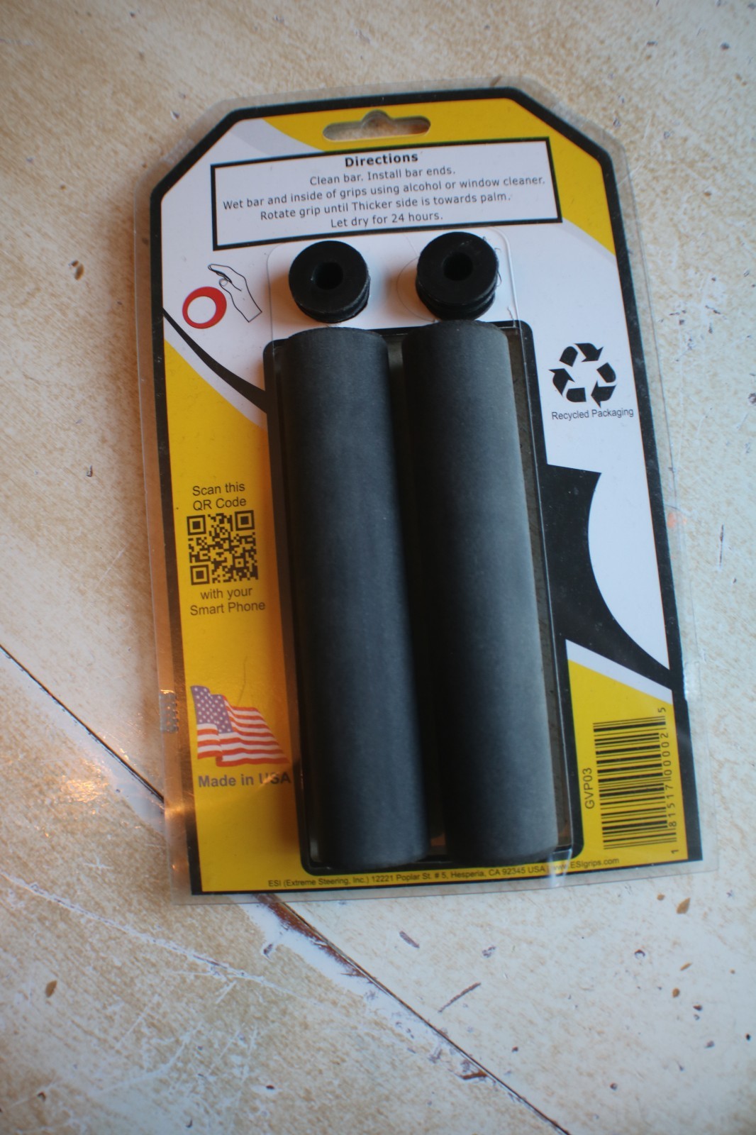 ESI Racer’s Edge – Black Silicone Thin Bicycle Grips – 30mm x 130mm – 50 Grams