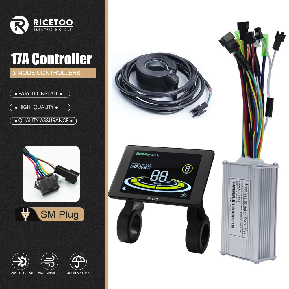 E-bike 3 Mode Controller Sine Wave Controlle 17A 26A 30A 40A with LCD Display