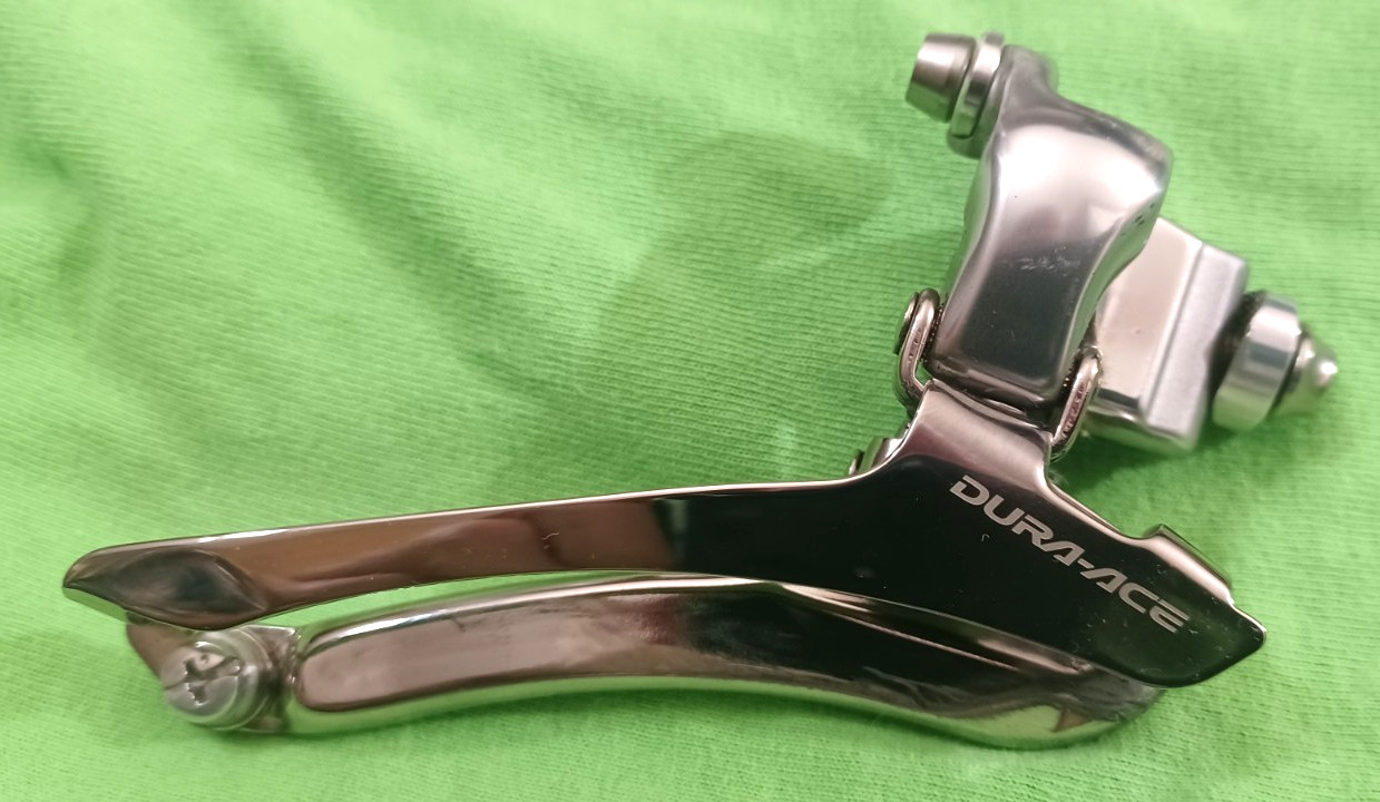 used, VGC, Shimano Dura Ace FD-7800 Front Derailleur Braze-on, 2×10 Speed