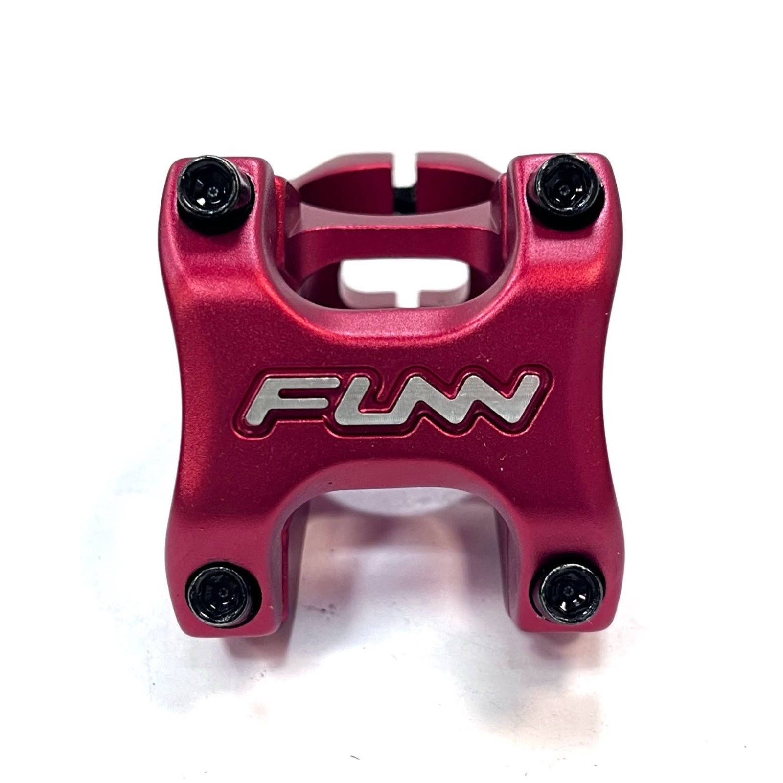Funn Crossfire MTB Stem, Bar Clamp 31.8mm (Length 35mm, Red) – Lightly Used