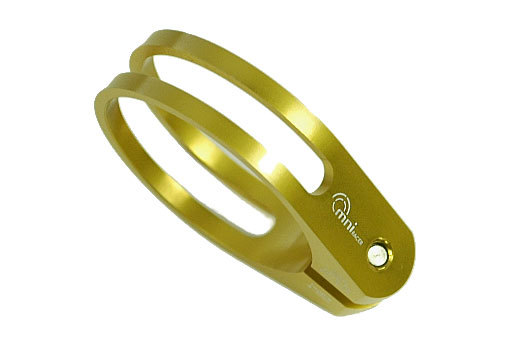 OMNI Racer WORLD’s LIGHTEST Alloy Seatpost Clamp 9 grams: 34.9-35mm GOLD