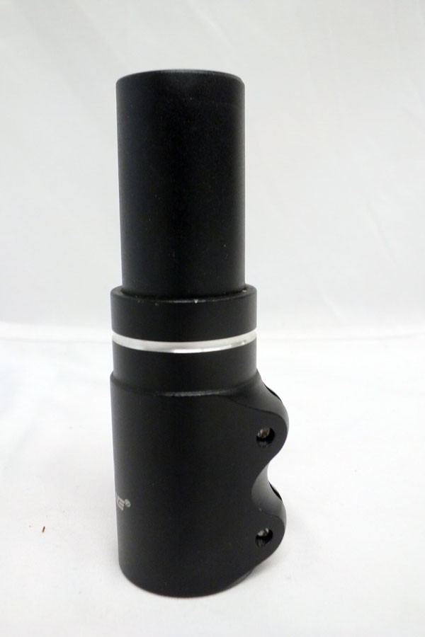 Lunje 1 1/8 Threadless Stem Extender Black 2 3/4 inch Rise Upright