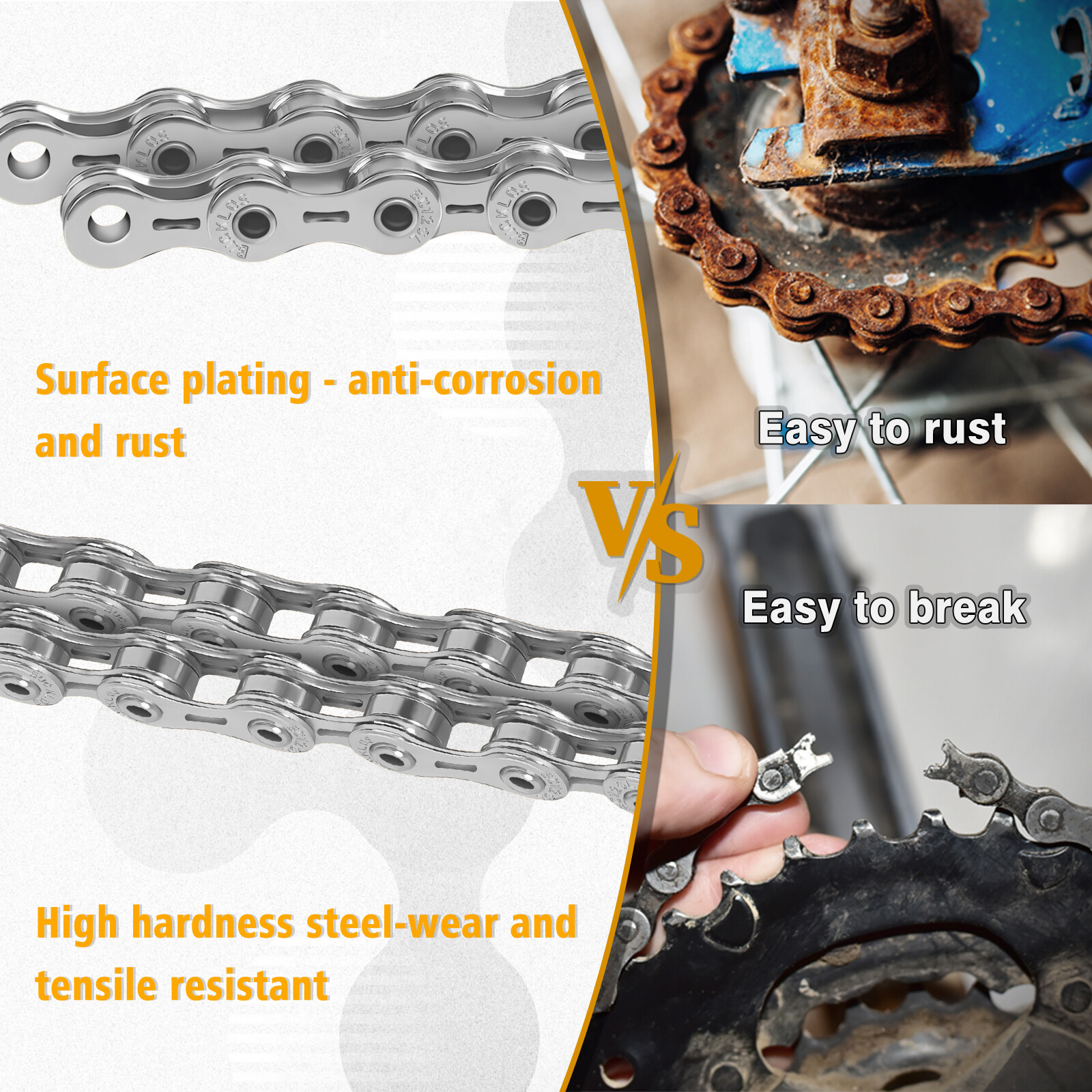 6/7/8/9/10/11/12 Speed Bicycle Chain Road MTB Bike Quick Link for KMC Shimano US
