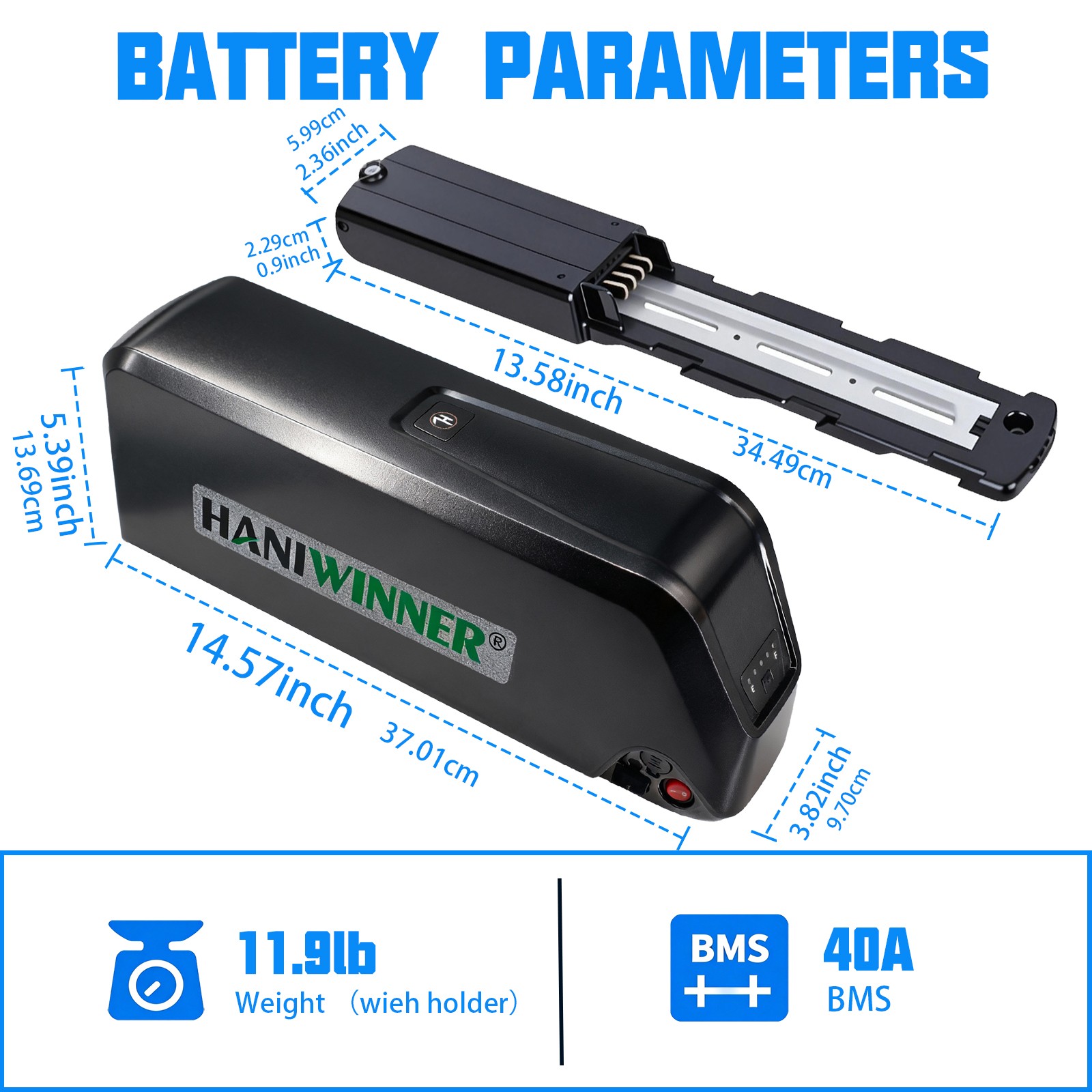 48 18.2Ah E-Bike Battery For DYU LB02 Lite Bikes Electric replacement Battery