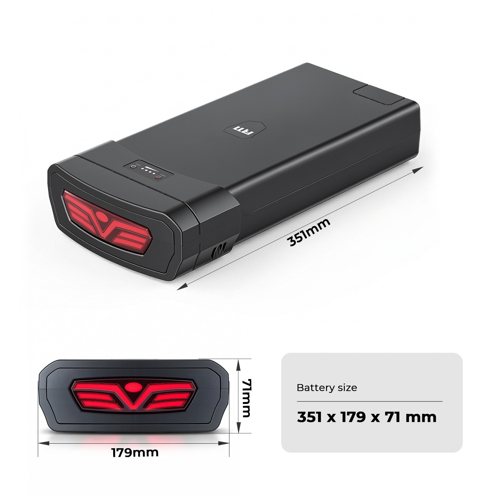 Pedego Electric Bike Battery 48V 13Ah Lithium Ion Rear Ebike Battery Pgoebikes
