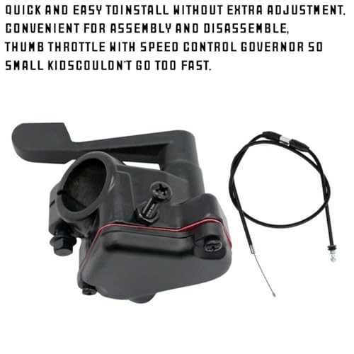zipelo Thumb Throttle Cable, 7/8” 22mm Accelerator Control Handle Assembly,