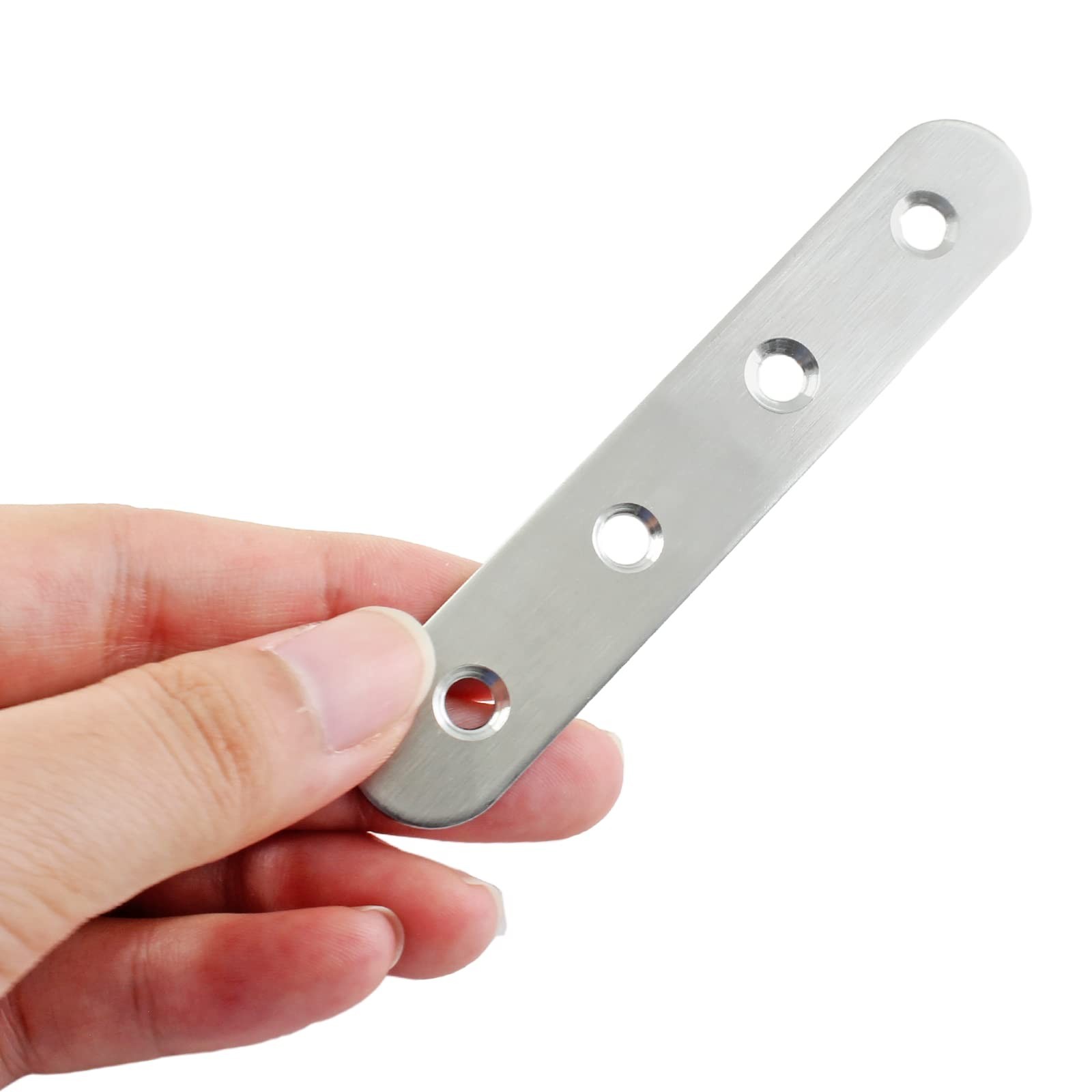 20Pcs Stainless Steel Straight Brace 97mm/3.8″ Metal Joining Plates Heavy Dut…