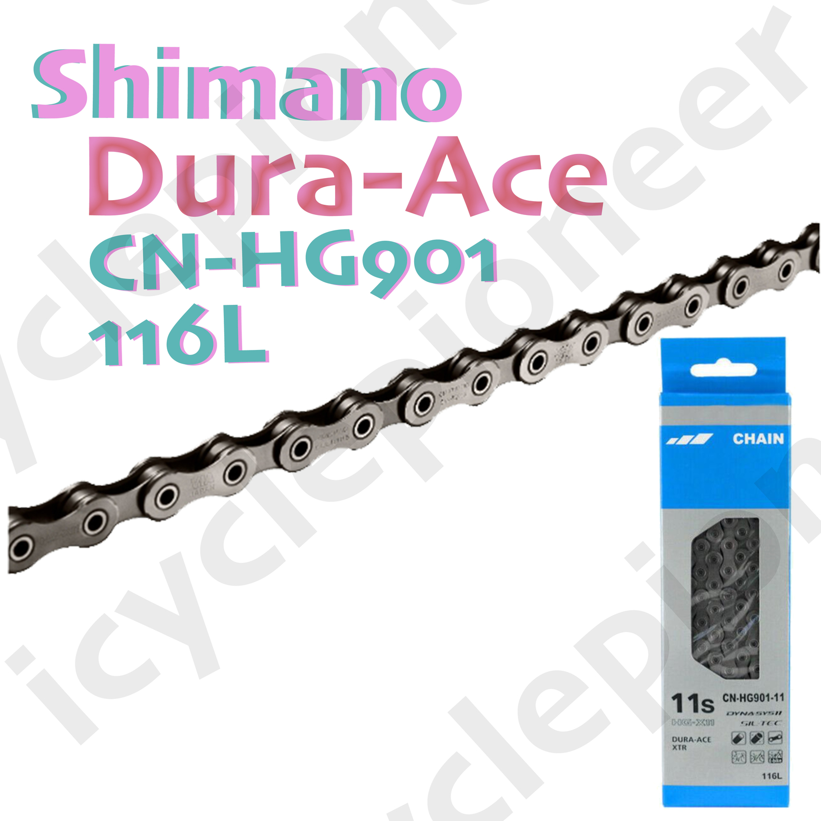 New Shimano DURA ACE/XTR CN-HG901-11 116Links DYNA-SYS11 SIL-TEC NIB with Pin