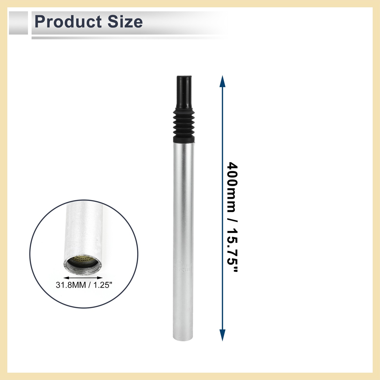 Bike Seat Posts 31.8x400mm Shock-absorbing Post Seat Aluminum Alloy
