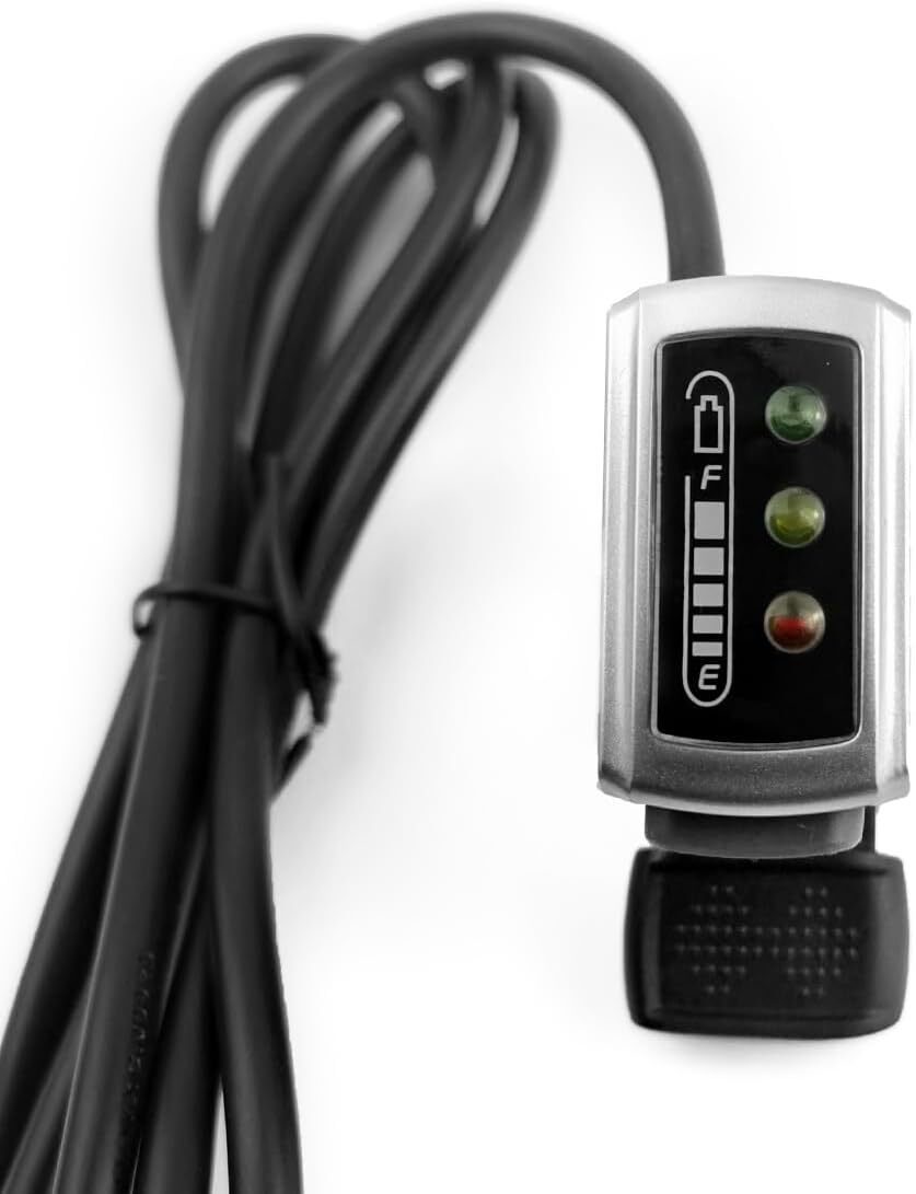 L-faster Thumb Throttle for 24V/36V / 48V Bike with Power 48V, black