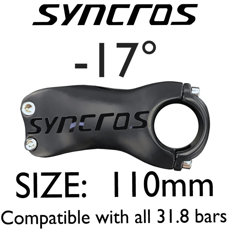 Full Carbon Stem Mountain/Road Bike Stem Parts Angle 6/17 Degree 60-120mm Stem