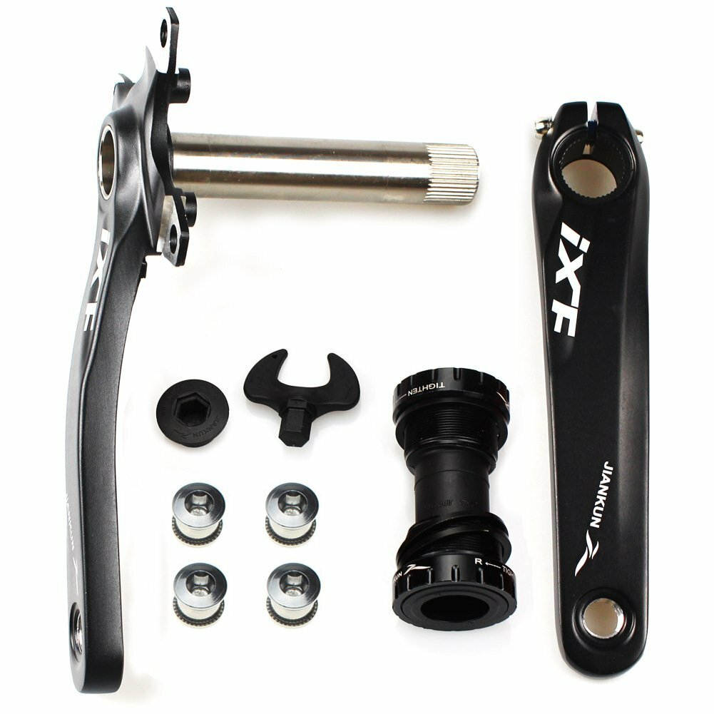 Bicycle Crankset 3x10S Triple Speed 104/64mm BCD 24/32/42T MTB Chainring with BB