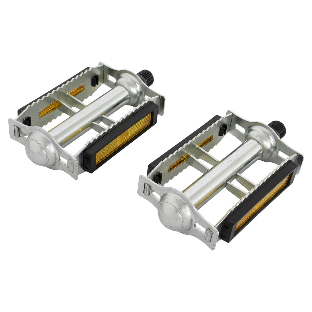 NEW 616 Steel Bicycle Pedals 9/16″ Chrome Rat Trap Old BMX MTB Pedal