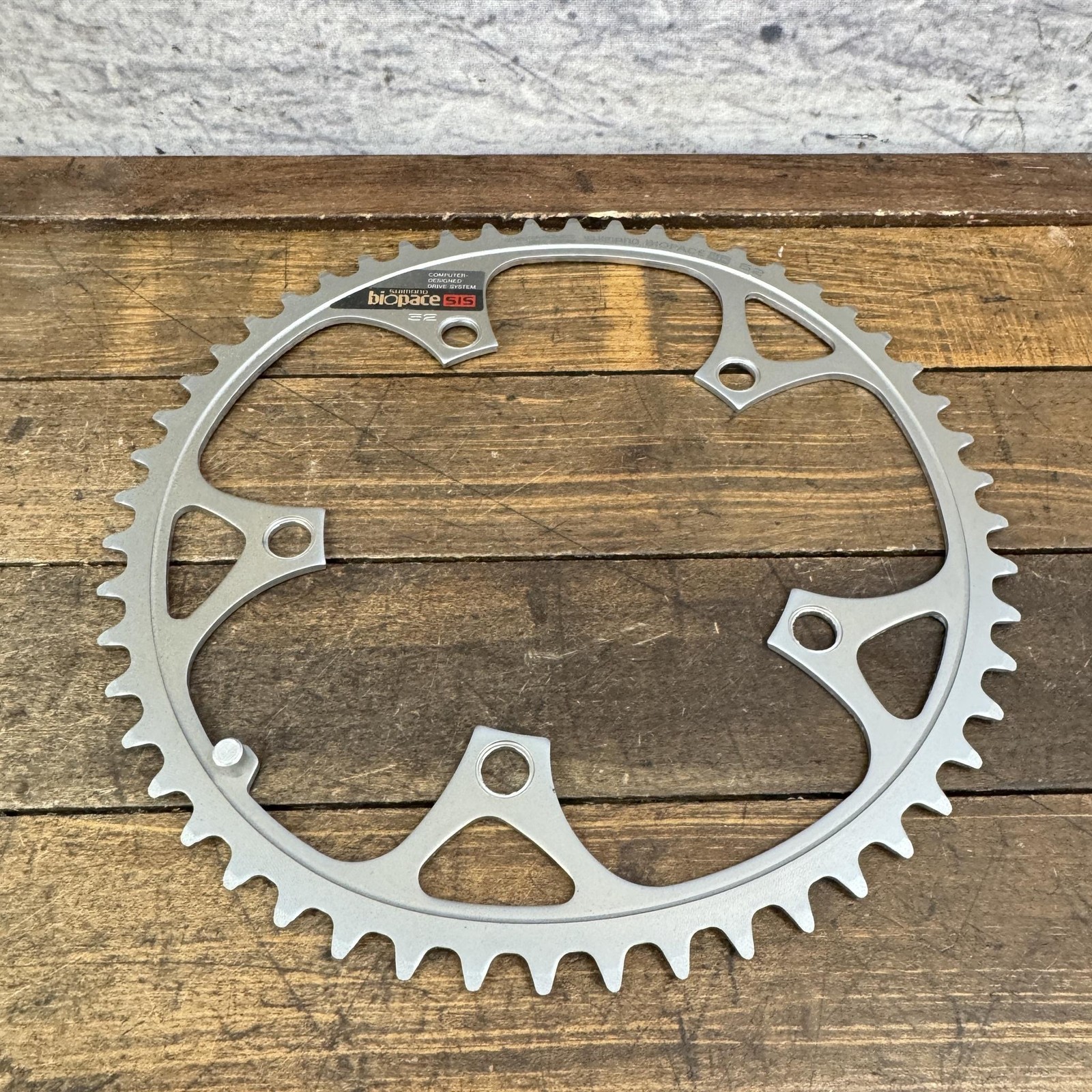 Vintage Shimano Biopace SIS 52T Chainring 130 BCD NOS 5-Arm Steel Ring Bike