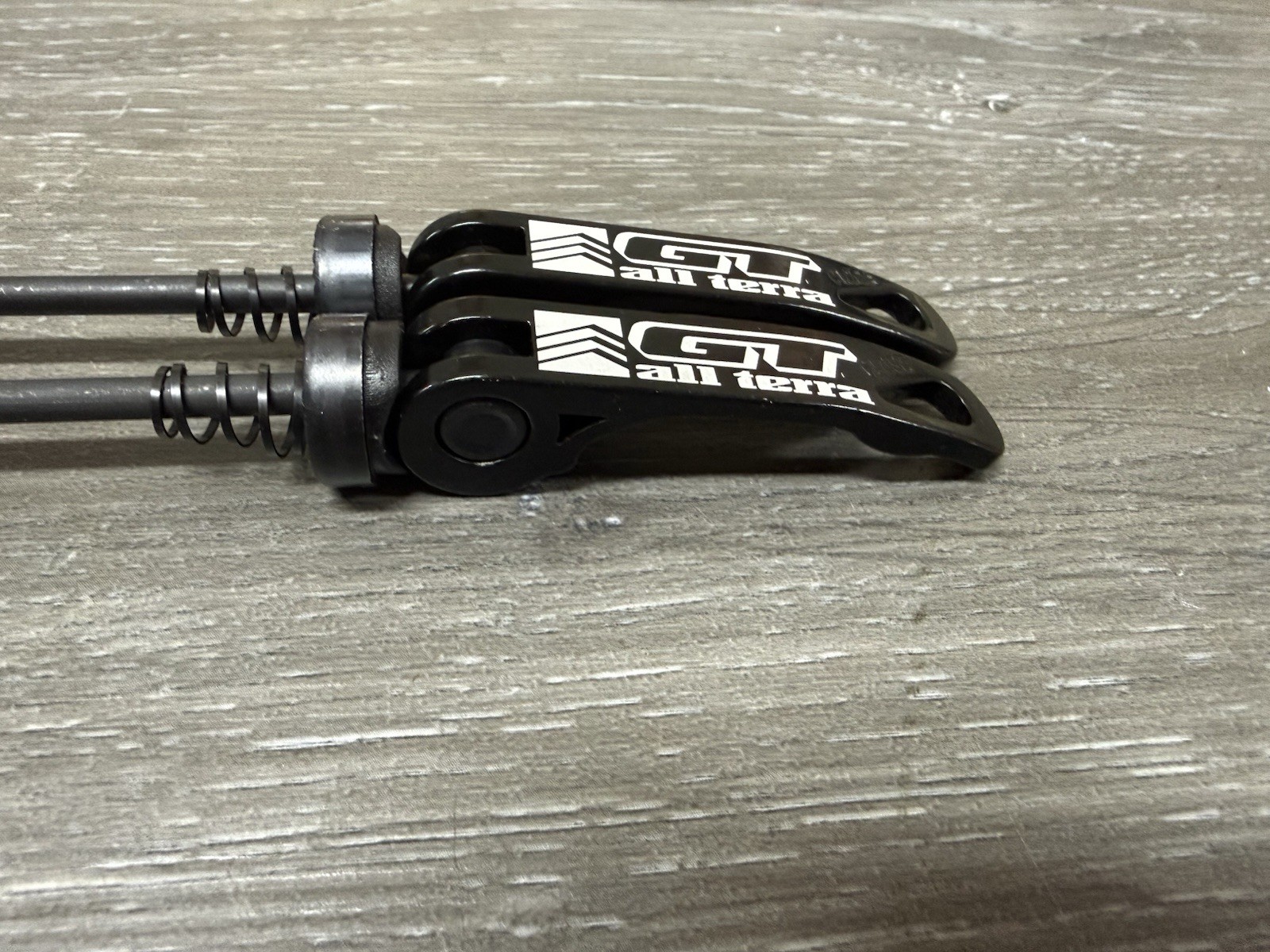 GT All Terra Repop Ano Black Bicycle Quick Release Skewer Set 100 130 / 135