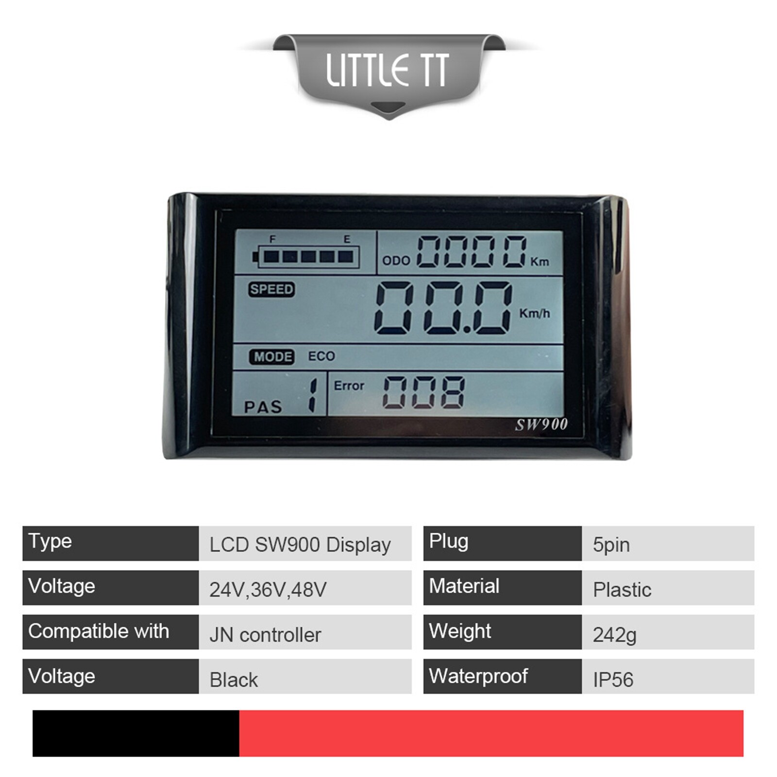 SW900 EBike LCD Display Meter / Control Panel 24V-72V for E-Bike Electric Bike