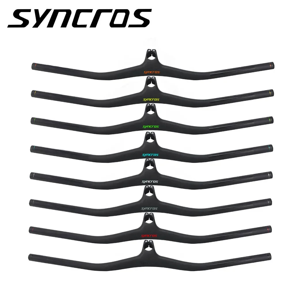 Carbon Fiber Mountain Bike Integrated Handlebar with Stem -8 -17 -25 Degree