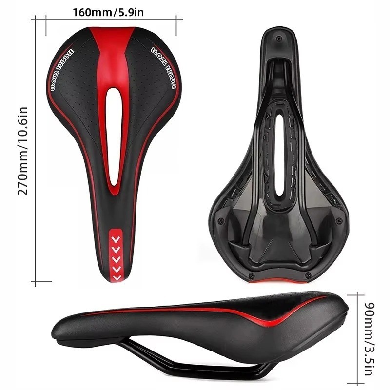 Soft Gel Bike Saddle Seat Comfort Bicycle Cycling Mountain Road Cushion Padded: