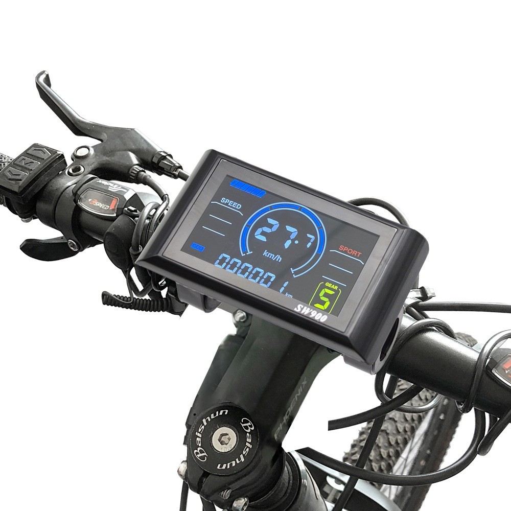 Ebike 24V/36V/48V/60V SW900 Colour Display Meter Control Panel w/NFC SM&WP 5pin