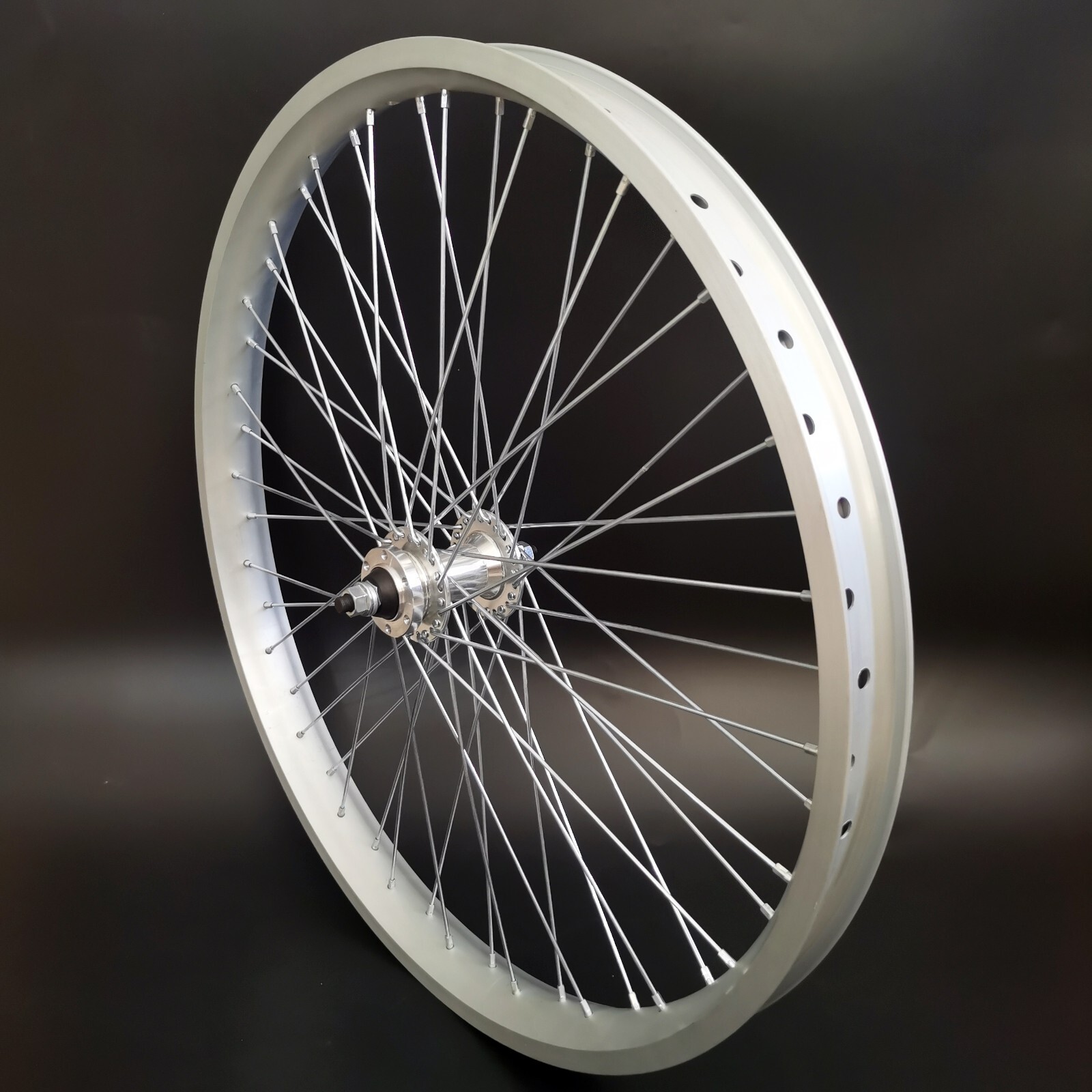 26 Inch x 2.35-3.5 Tire Spoke Wheelset 48x12G, Double Layer Alum Bike Wheel Set