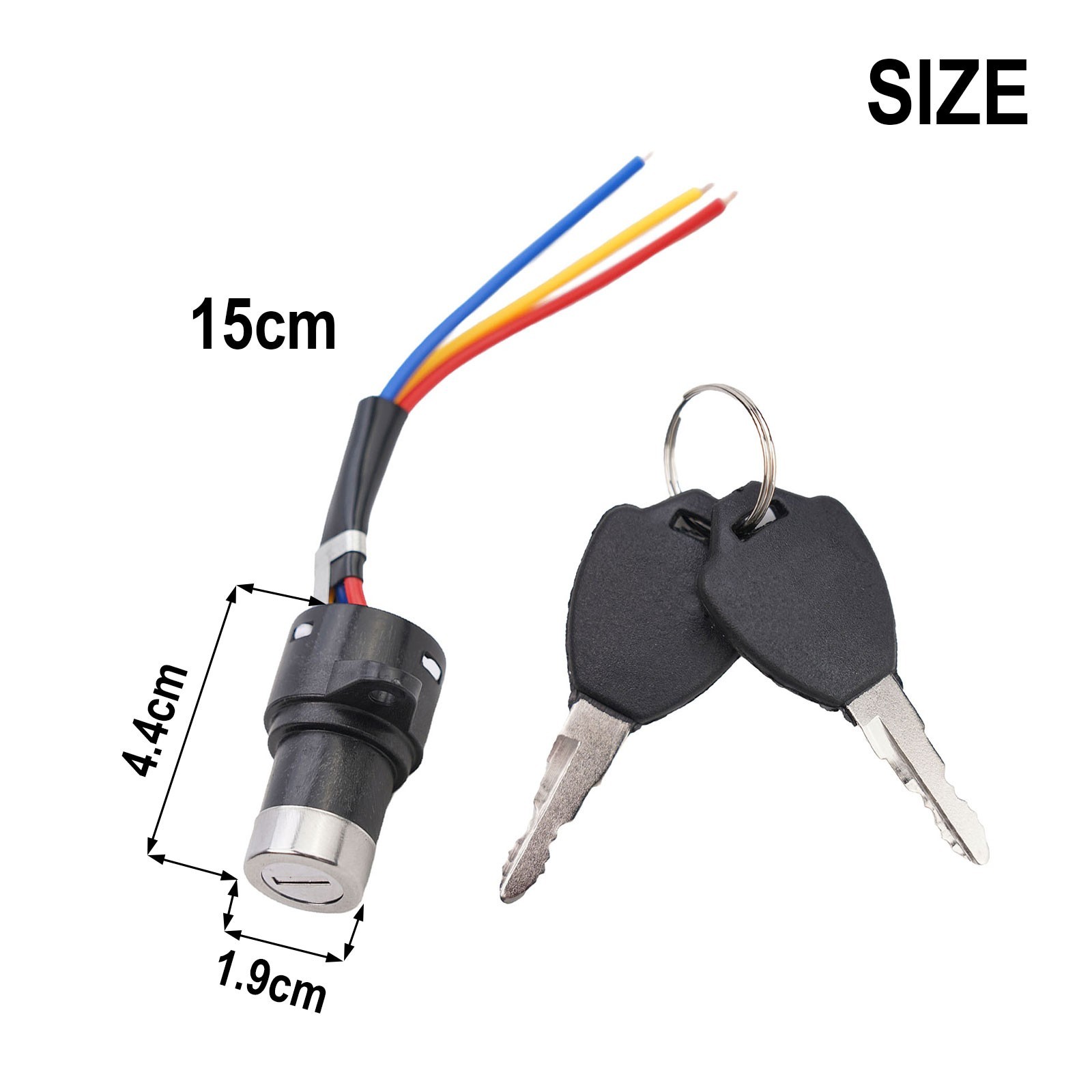 E-Bike Ignition Key E-Bike Lock Easy To Use New 3 Wire Easy To Install
