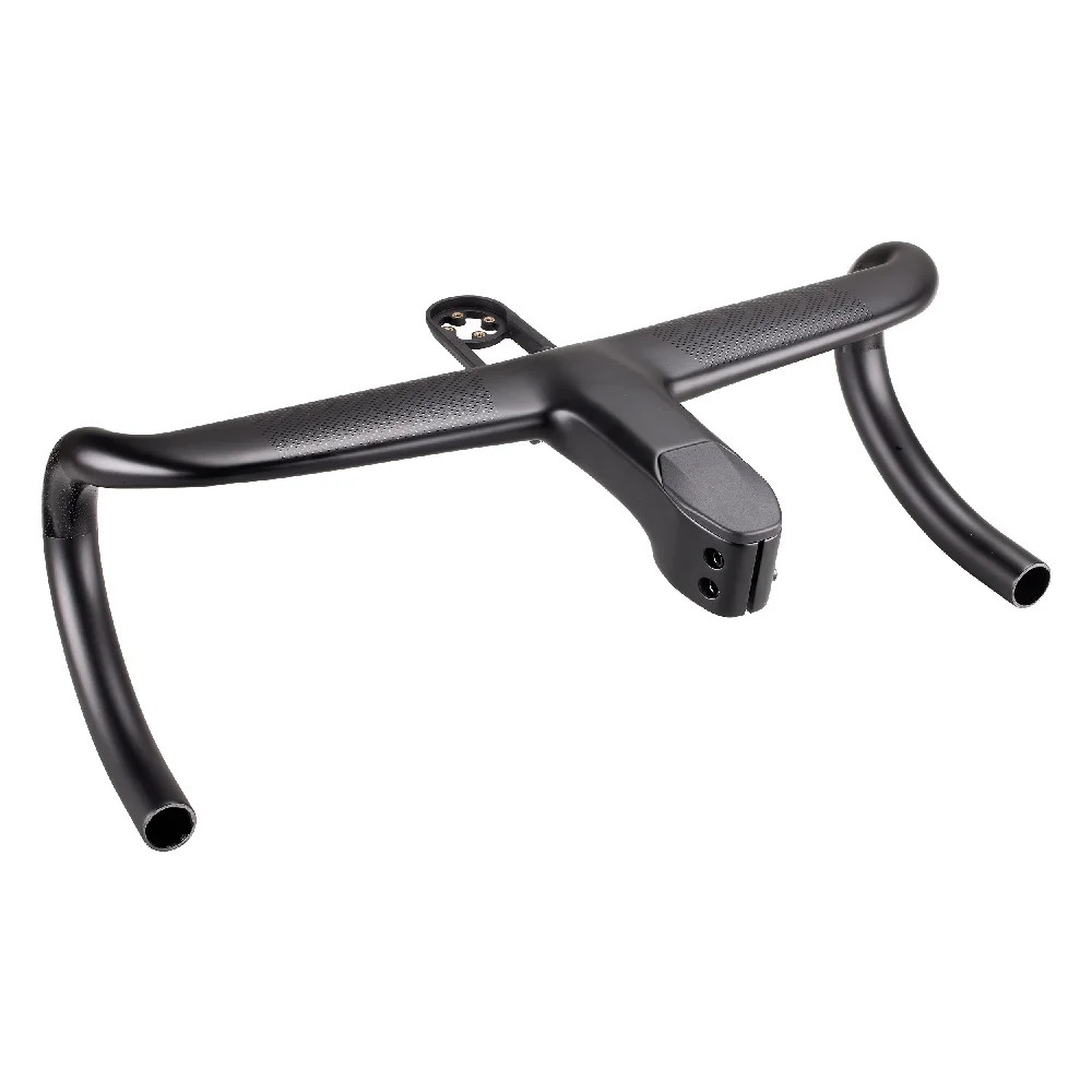 Carbon Fiber Gravel Road Bike Integrated Cockpit OD2 Handlebar -10° for 31.8mm