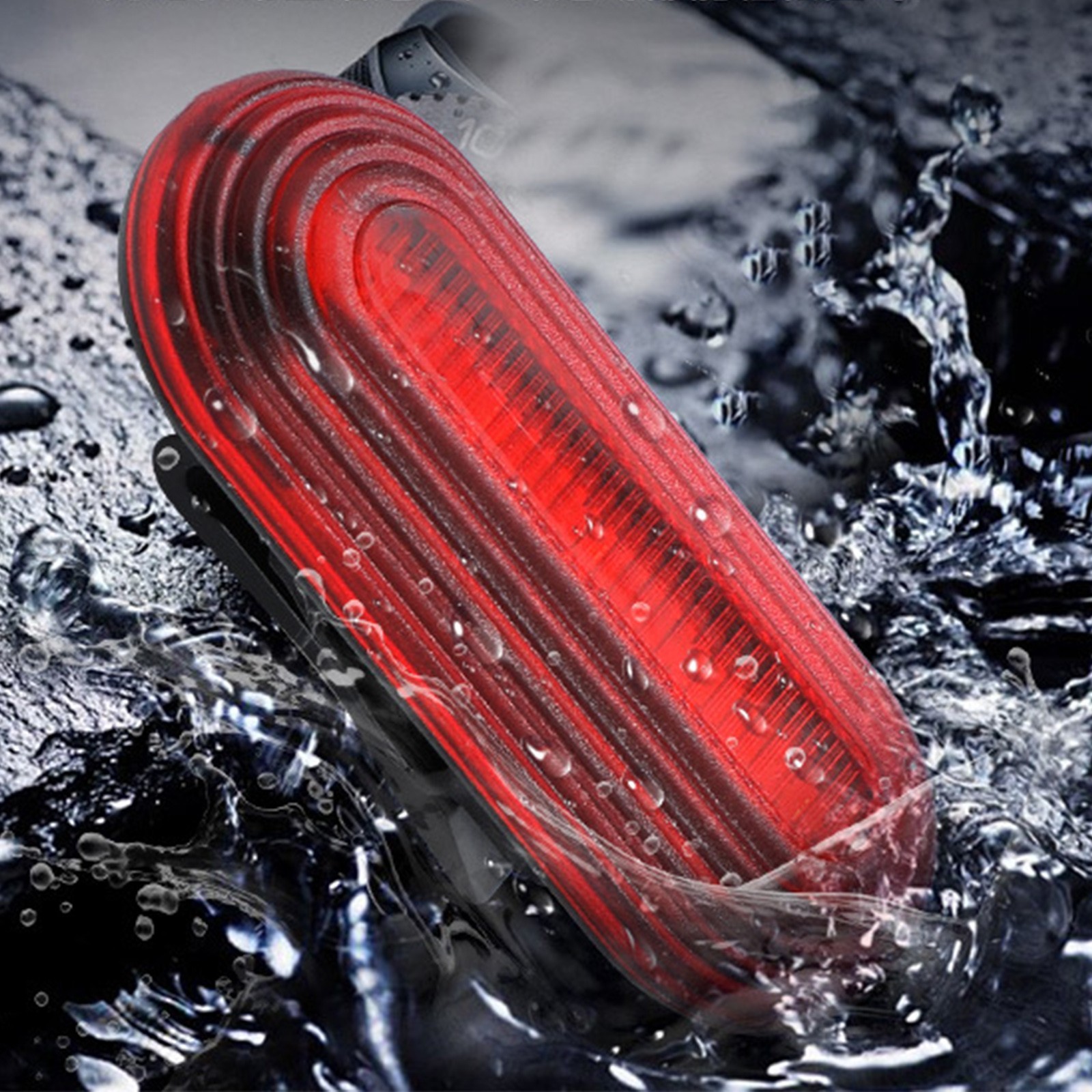 Taillight for Cyclists USB-C Rechargeable Brake Sensing 6 Modes IPX5 Protection