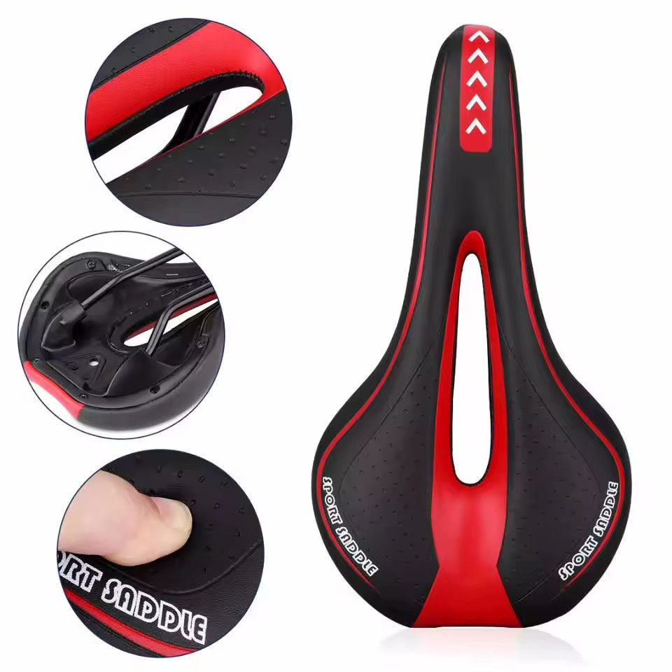 Soft Gel Bike Saddle Seat Comfort Bicycle Cycling Mountain Road Cushion Padded:
