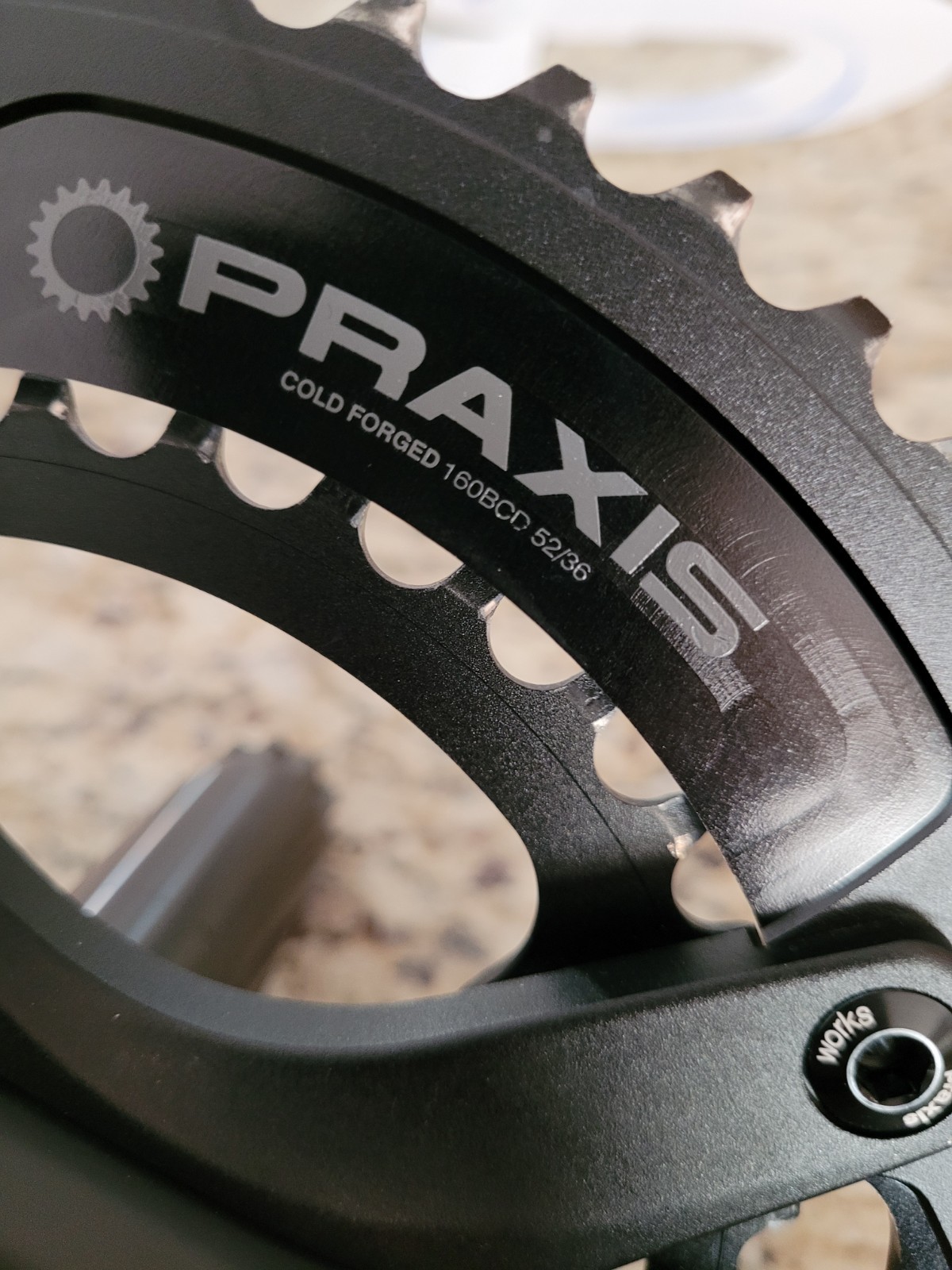 Praxis Zayante M30 52/36 X-Rings Carbon Crankset 160/104BCD Leva Time 172.5mm