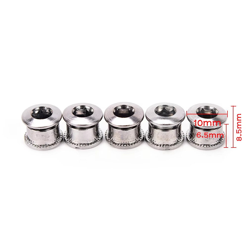 Stainless Steel MTB Road Bike Chainring Screws Bolts Single Double Triple Speeds