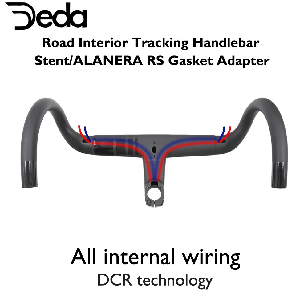 6 Degree Carbon Road Bike Handlebar Internal Cable Routing Integrated Drop Bar