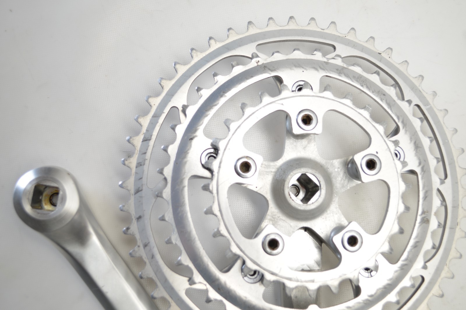 SHIMANO DEER HEAD XT BICYCLE 170 MM TRIPLE 50/40/38 TOOTH JIS CRANKSET FC-6206