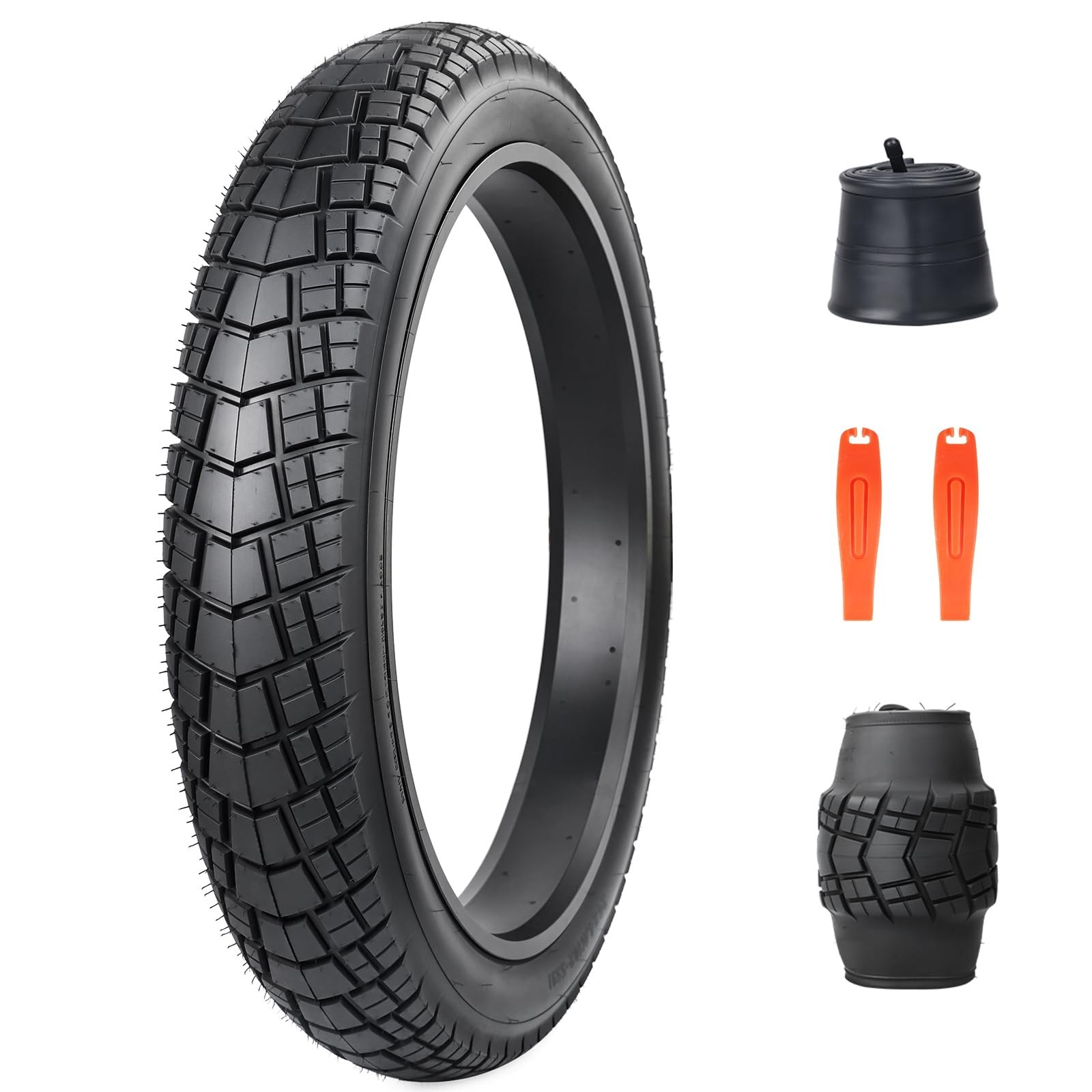 16/20/26 x 4.0 Fat Tire for Ebike, Mountain Bike, Tricycle, Ideal for Snow, M…