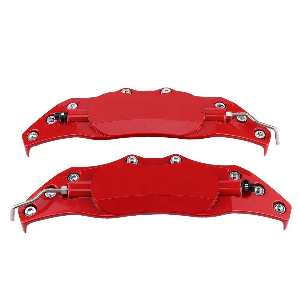 Universal Red Aluminium Brake Caliper Covers Left Right Paint Alternative Car