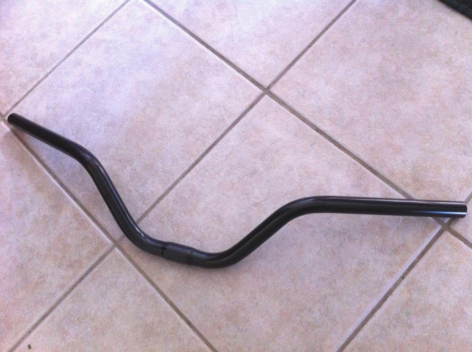 NEW STEEL BICYCLE MTB CITY BIKE RISE HANDLEBAR 28″ X 5″ X 25.4MM BLACK CYCLING!