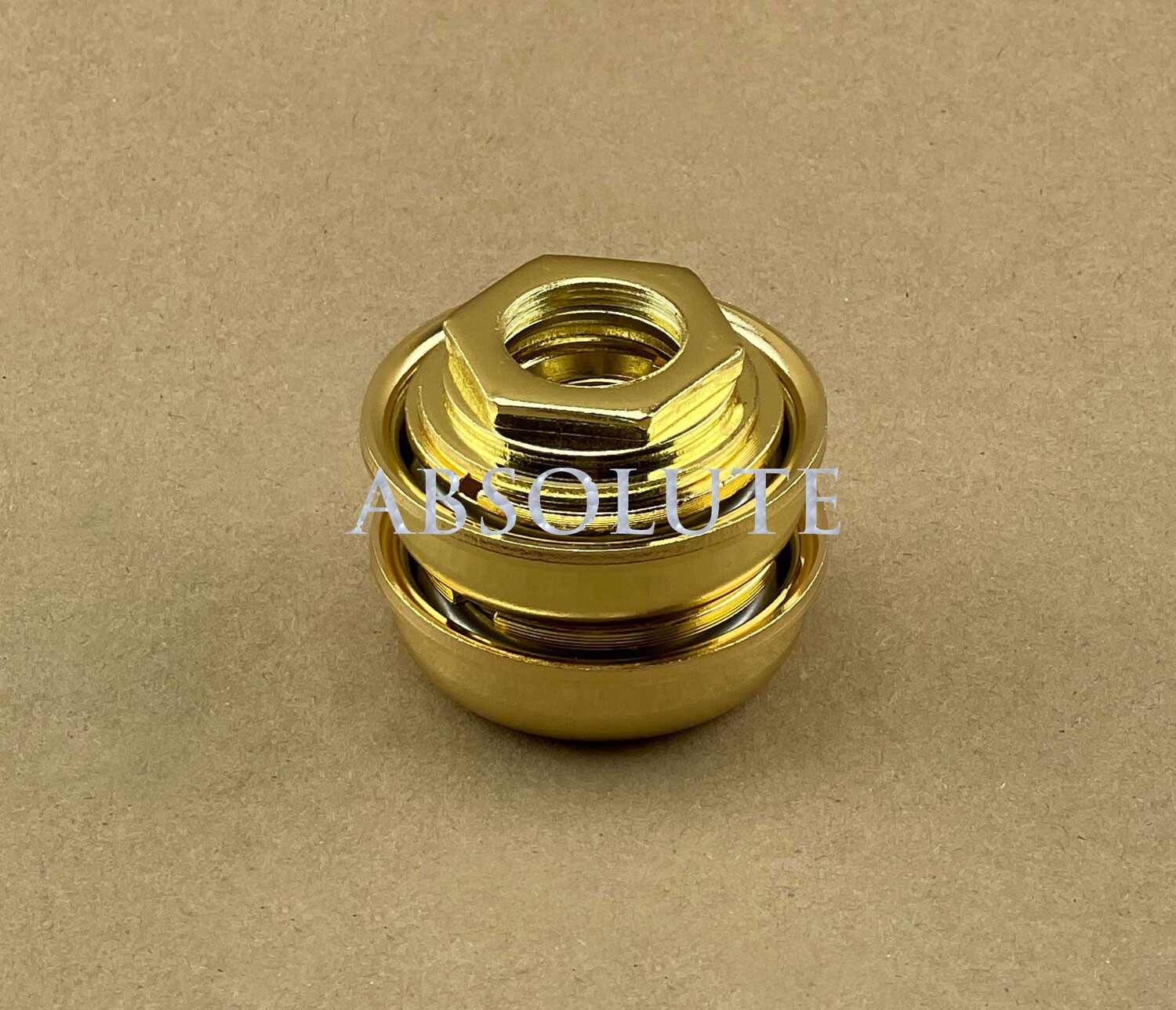 NEW! ABSOLUTE STEEL BOTTOM BRACKET SET 1/PIECE CRANK 5/16X9 24TPI IN GOLD.