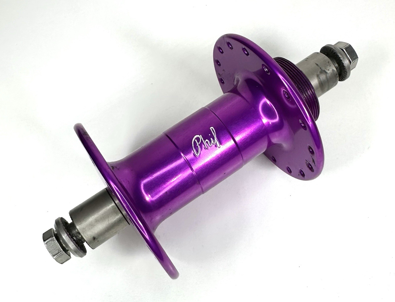 Phil Wood Purple Rear Hub Single Speed 32h
