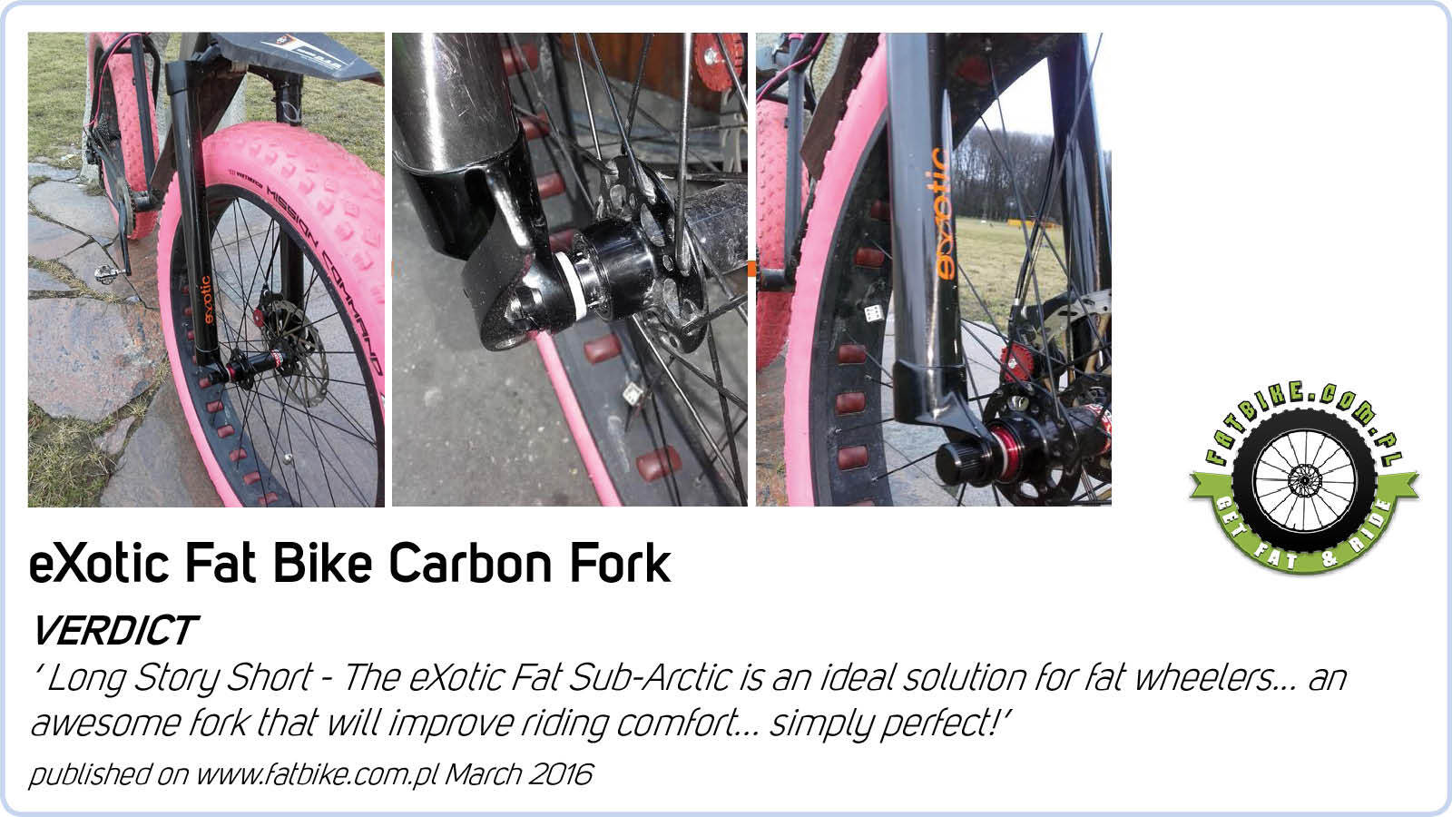 eXotic Light Weight Rigid Alu MTB Fork, Disc & V Brakes, 44.5cm for 26in Wheel