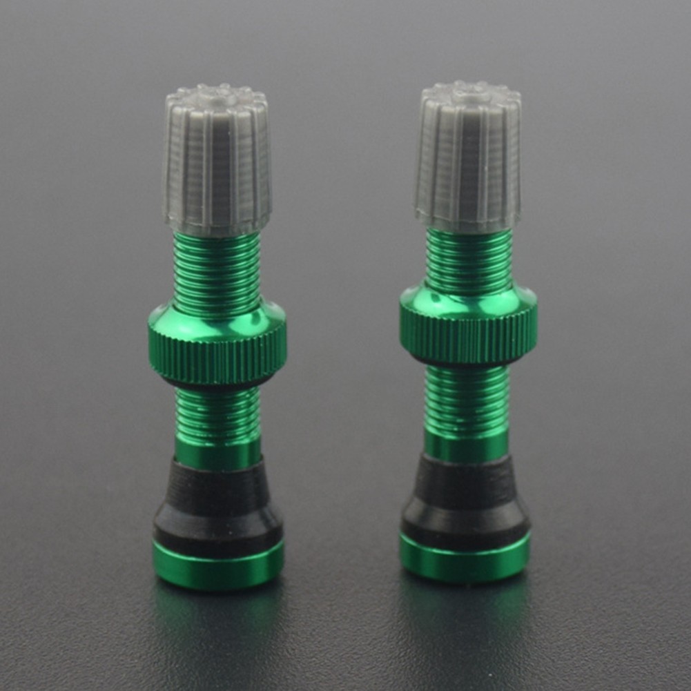 1pc Tubeless Valve For-Schrader Valve Bicycle Rim Black/ Red/ Blue/ Green