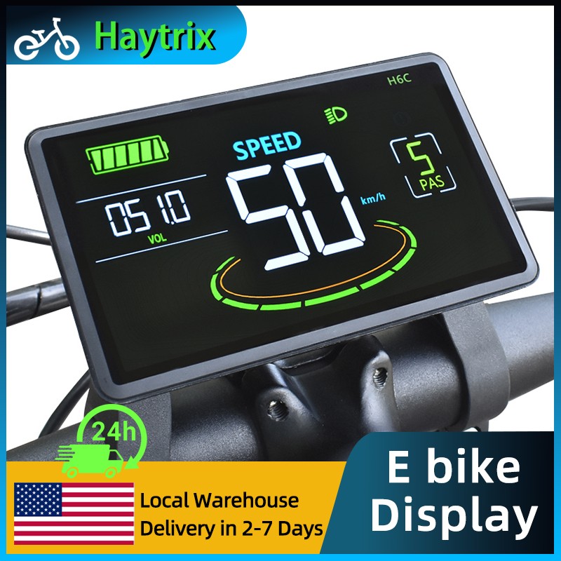 H6C LCD Display Control Electric Computer Color Gradient Digital Speedometer