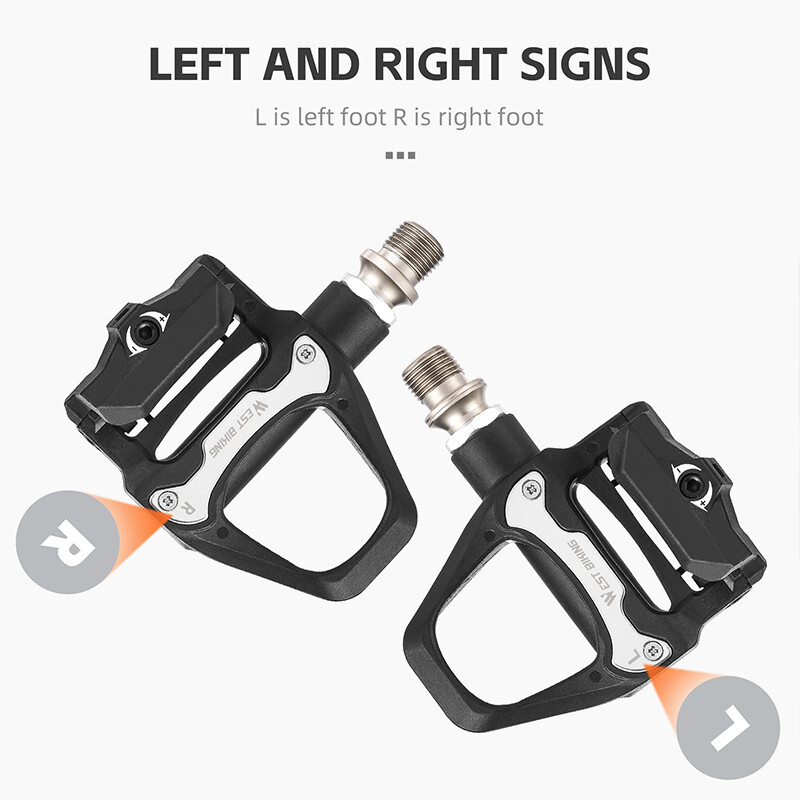 Bike Self-locking Pedals Cycling Clipless Pedals Aluminum Cleats SPD Pedals