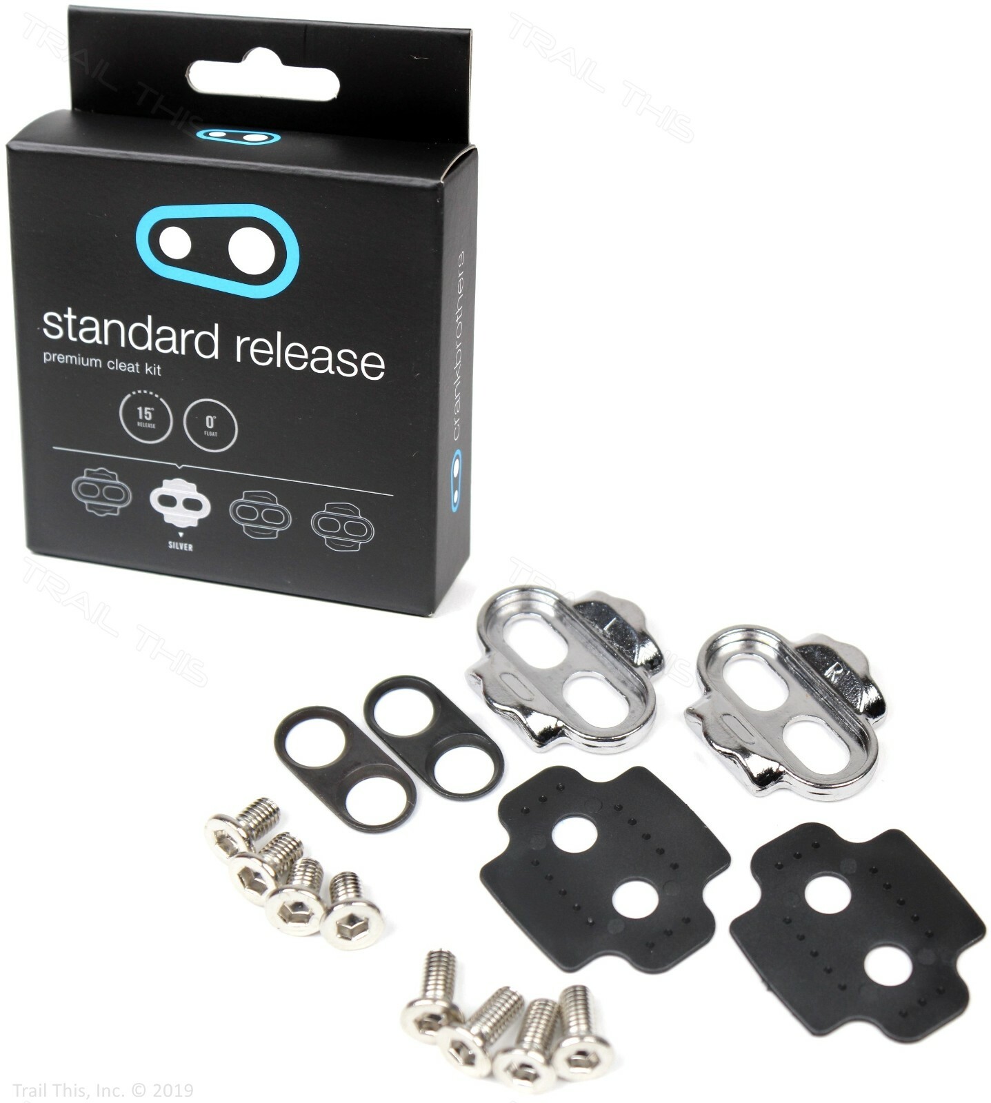 Crank Brothers Reduced Float 0-degree Pedal Cleats fits Eggbeater Candy Mallet