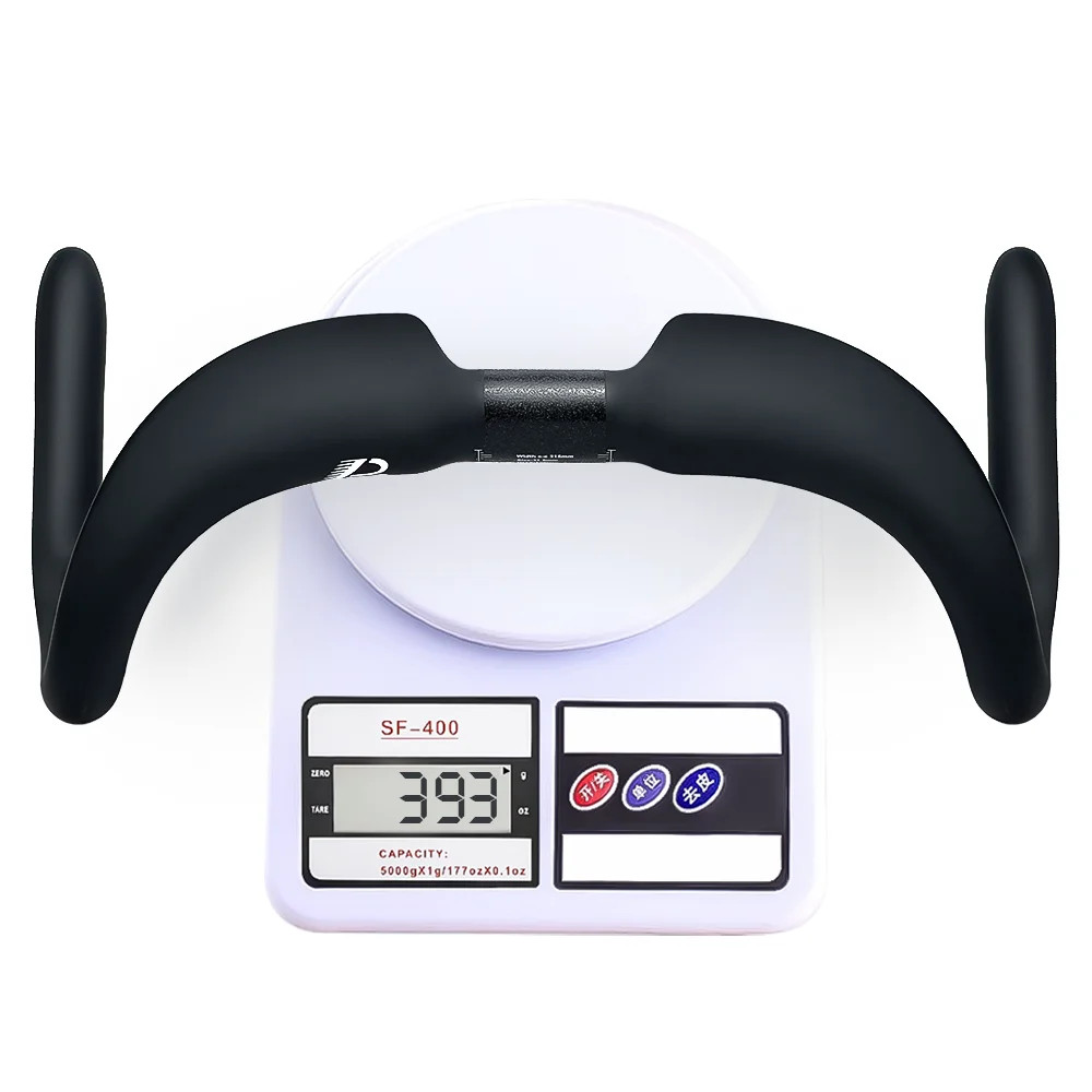 Road Bicycle Full Carbon Fixed Gear Drop Bar 31.8mm 315-395mm Matte Handlebar